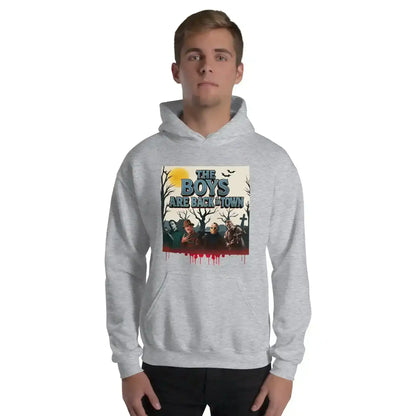 The Boys Are Back In Town Pullover Hoodie - Spooky Season Horror Collection - Cady Creations