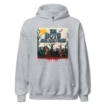 The Boys Are Back In Town Pullover Hoodie - Spooky Season Horror Collection - Cady Creations