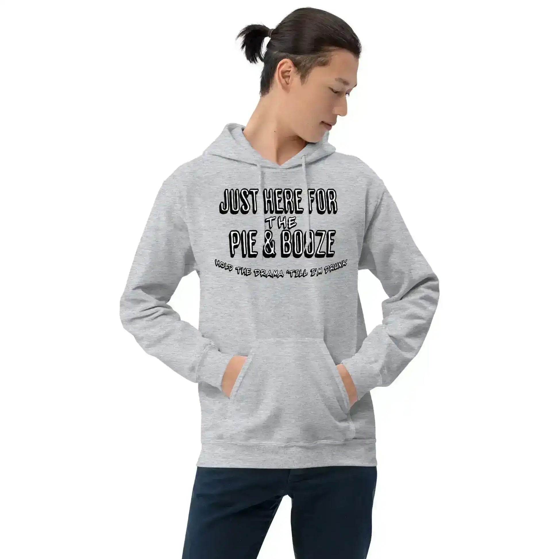 Just Here For The Pie & Booze Pullover Hoodie - Cady Creations