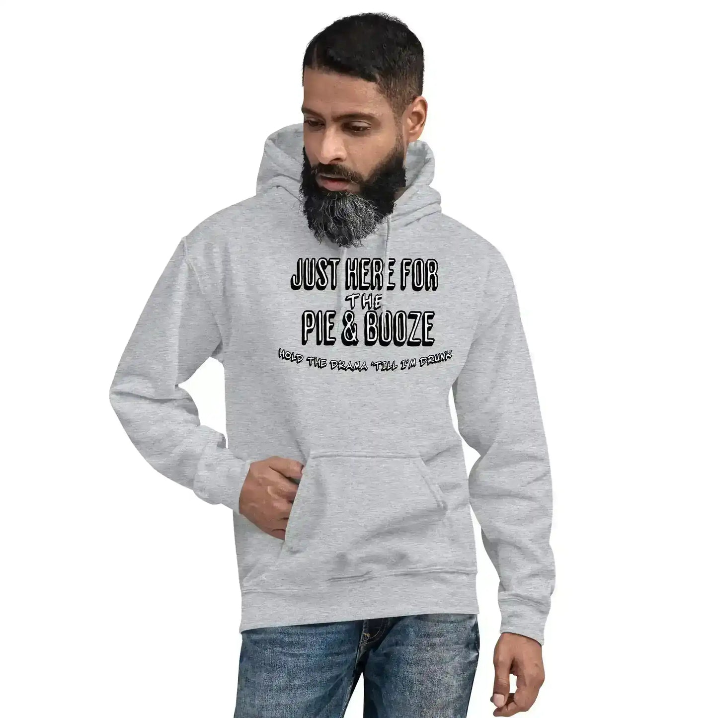 Just Here For The Pie & Booze Pullover Hoodie - Cady Creations