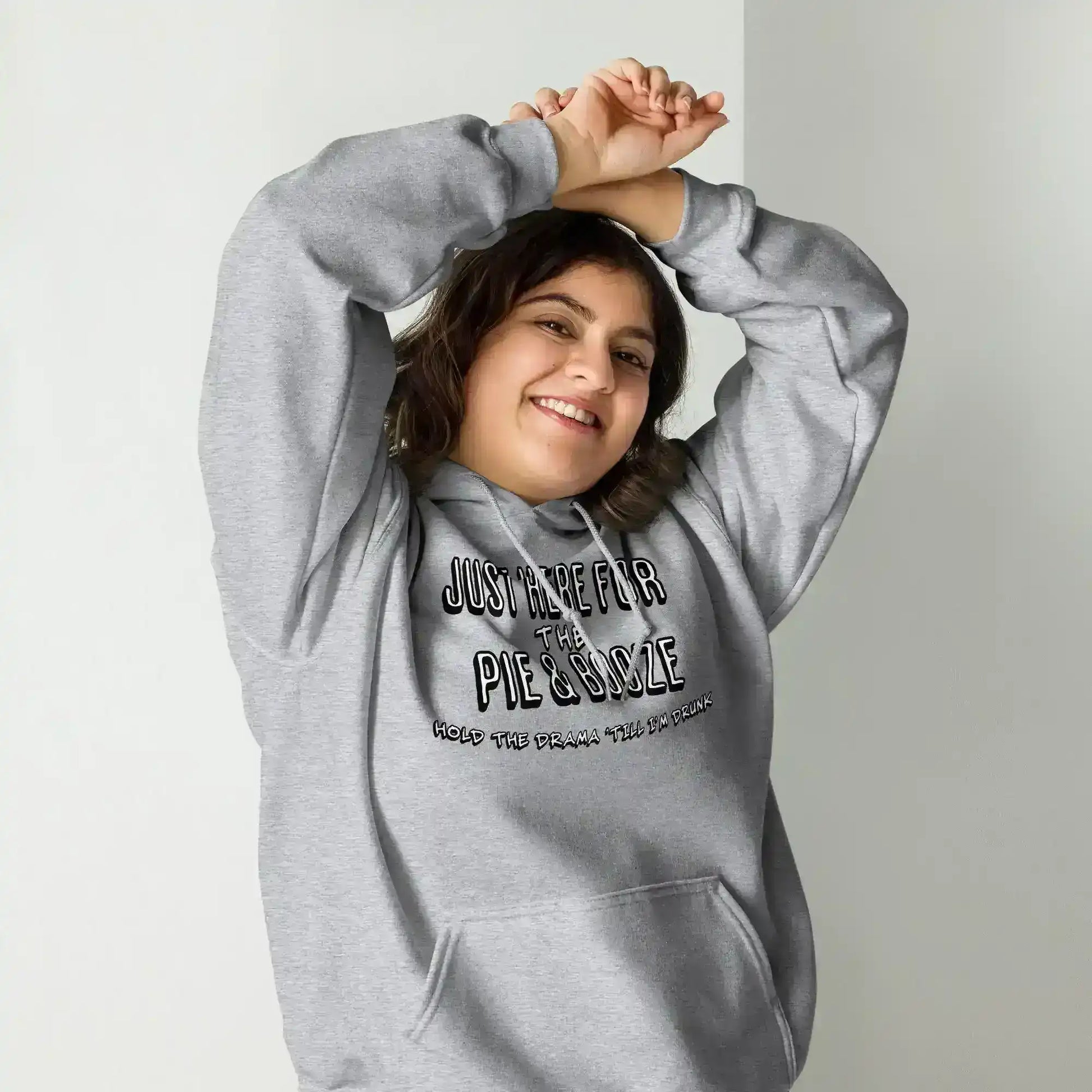 Just Here For The Pie & Booze Pullover Hoodie - Cady Creations