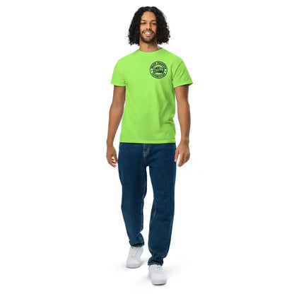 Waste Transfer Technician Tee – Funny Trash Guy Safety Green Shirt (Front & Back Print) - Cady Creations