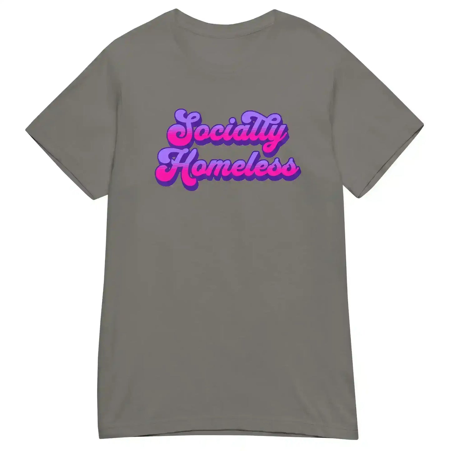 Socially Homeless Fitted Tee - Cady Creations